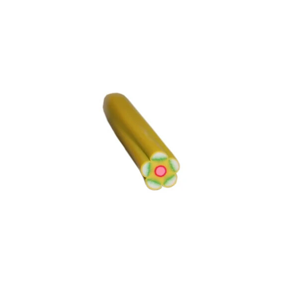 FIMO ART STICK - WHITE & GREEN FLOWER