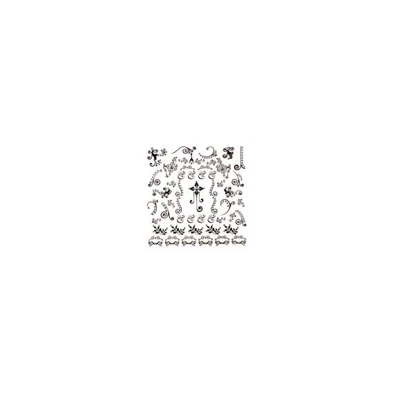 3D DETAILED NAIL STICKERS WITH RHINESTONES LR_N11_B