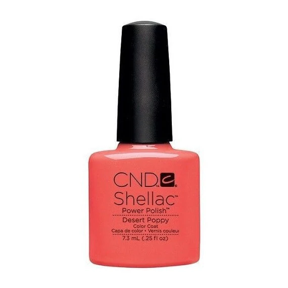 CND SHELLAC DESERT POPPY UV COLOR COAT - GEL NAIL POLISH