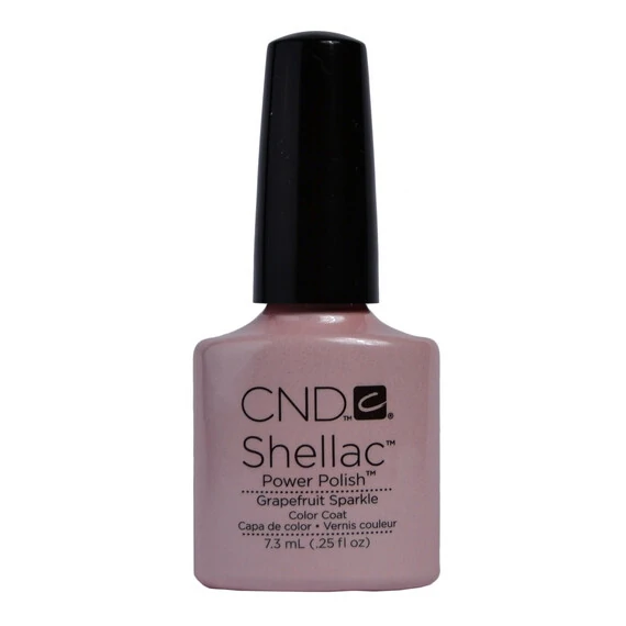 CND SHELLAC UV COLOR COAT - GEL NAIL POLISH - GRAPEFRUIT SPARKLE