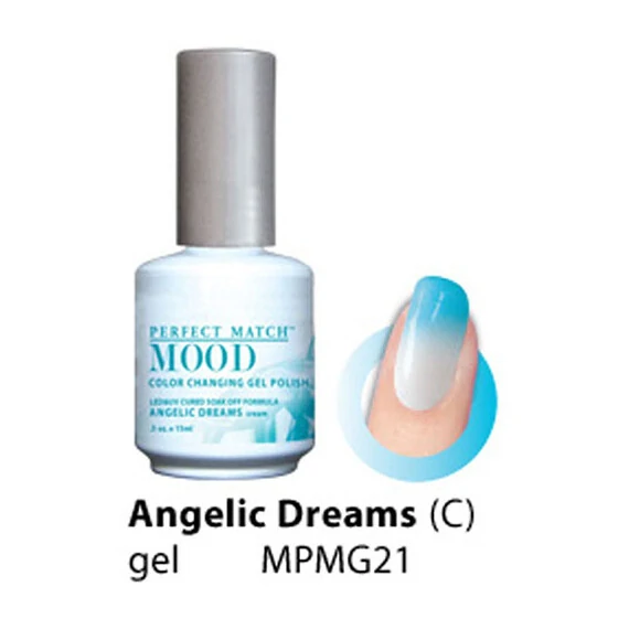 LECHAT ANGELIC DREAMS CREAM PERFECT MATCH MOOD COLOR CHANGING GEL POLISH MPMG21