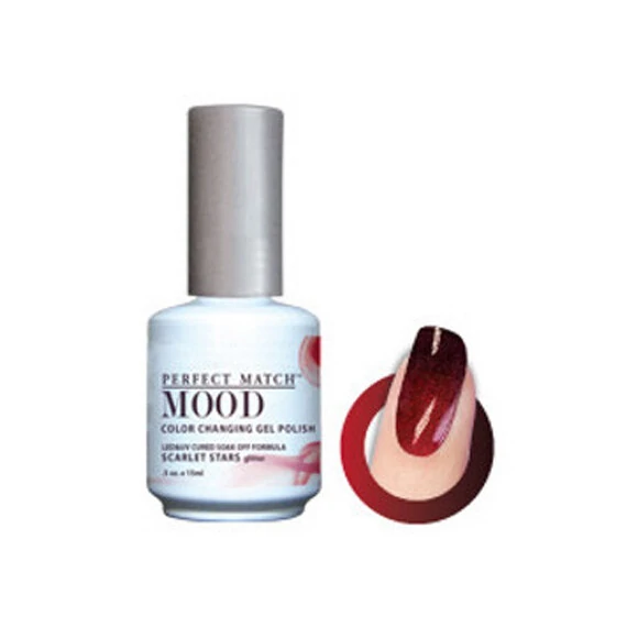 LECHAT SCARLET STARS GLITTER PERFECT MATCH MOOD COLOR CHANGING GEL POLISH MPMG13
