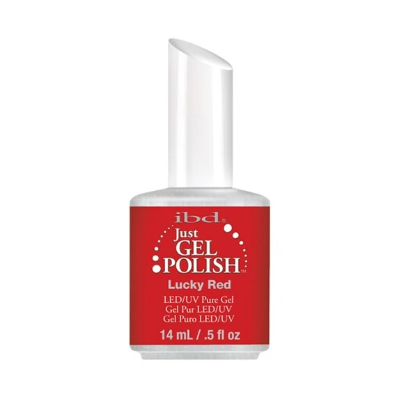 IBD JUST GEL POLISH LUCKY RED 14 ML/.5 OZ