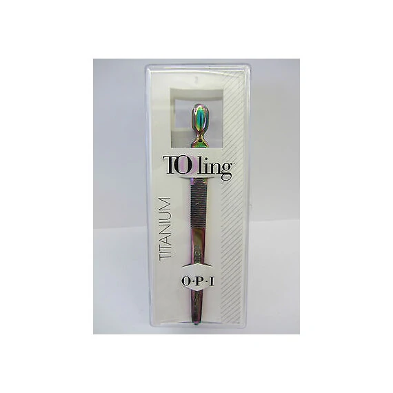 OPI AVOPLEX EXFOLIATING CUTICLE TREATMENT 30 ML-1 FL.OZ AND TITANIUM PUSHER IM223