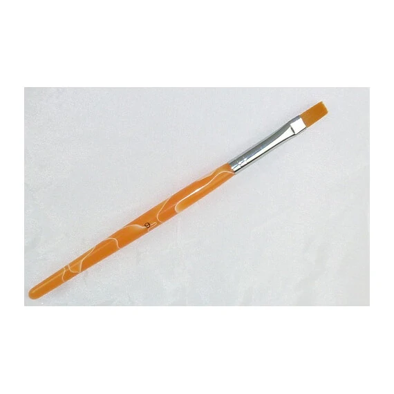 #6 GEL BRUSH ORANGE HANDLE