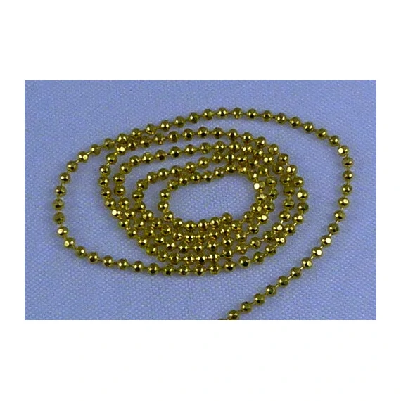 NAIL ART METAL GOLD BALLS CHAIN 12 INCHES