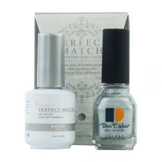 LECHAT PERFECT MATCH GEL POLISH & NAIL LACQUER PEARL MARTINI 2-.5OZ/15ML - PMS16