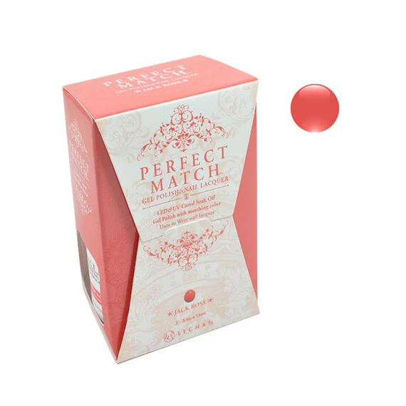 LECHAT PERFECT MATCH GEL POLISH & NAIL LACQUER JACK ROSE 2-.5OZ/15ML - PMS11