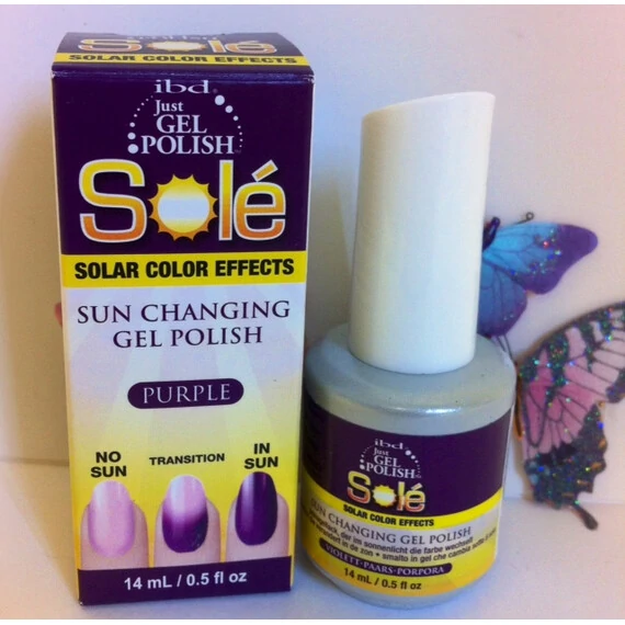 IBD JUST GEL POLISH SOLE PURPLE SUN CHANGING COLOR EFFECTS 14 ML/.5 OZ