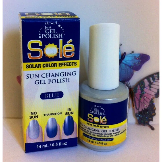 IBD JUST GEL POLISH SOLE BLUE SUN CHANGING COLOR EFFECTS 14 ML/.5 OZ
