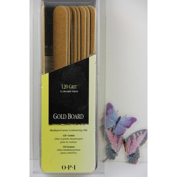 OPI FILES GOLD BOARD 120 GRIT 12 PCS