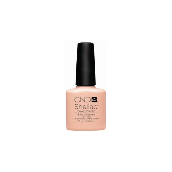 CND SHELLAC UV COLOR COAT - GEL NAIL POLISH - BARE CHEMISE