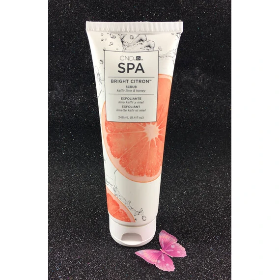 CND SPA BRIGHT CITRON SCRUB KAFFIR LIME & HONEY 248 ML-8.4 FL OZ