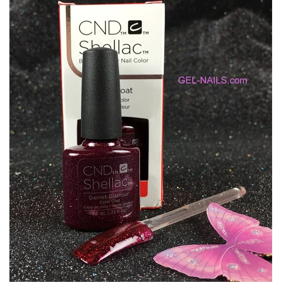 CND SHELLAC GARNET GLAMOUR 91257 GEL COLOR COAT STARSTRUCK COLLECTION 7.3 ML ( .25 FL OZ )