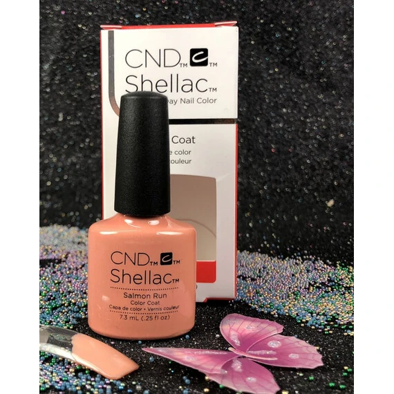 CND SHELLAC UV COLOR COAT - GEL NAIL POLISH - SALMON RUN