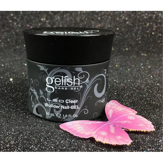 GELISH HARD GEL - LED CLEAR BUILDER NAIL GEL - 50ML - 1.6 OZ