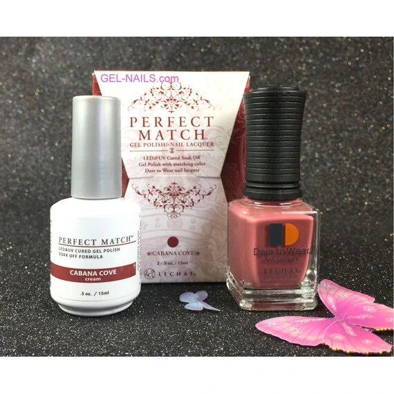 LECHAT PERFECT MATCH CABANA COVE PMS180 GEL POLISH & NAIL LACQUER -.5OZ/15ML