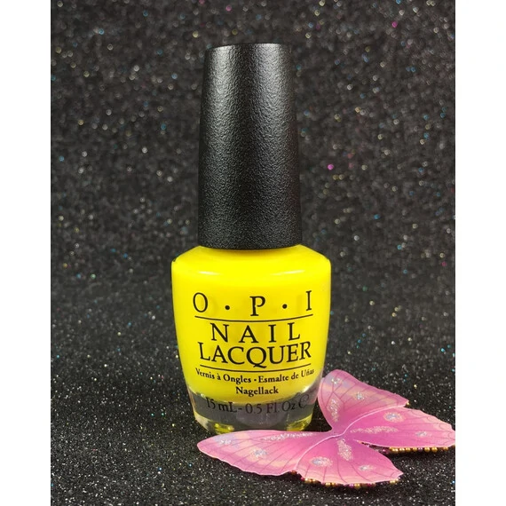 OPI NAIL LACQUER NO FAUX YELLOW NLBB8 TRU NEON COLLECTION SUMMER