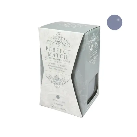 LECHAT PERFECT MATCH GEL POLISH & NAIL LACQUER FOG CITY 2-.5OZ/15ML - PMS143