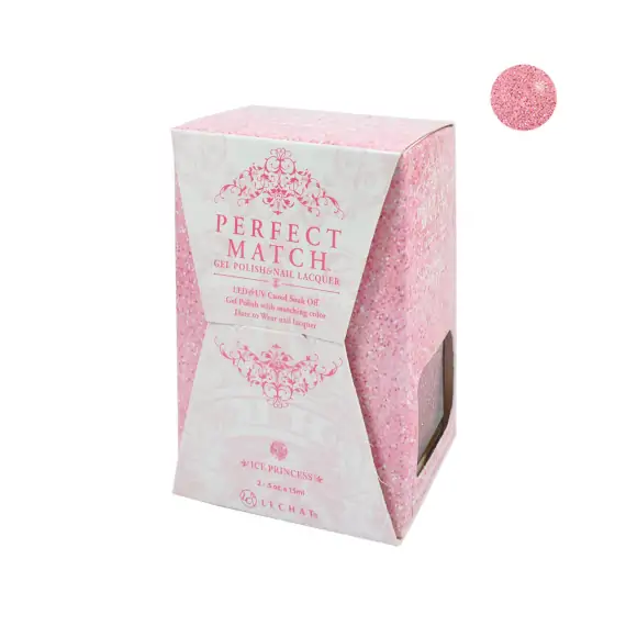 LECHAT PERFECT MATCH GEL POLISH & NAIL LACQUER ICE PRINCESS 2-.5OZ-15ML - PMS167