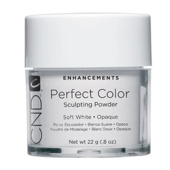 CND PERFECT COLOR SCULPTING POWDER SOFT WHITE OPAQUE 22G - .8OZ