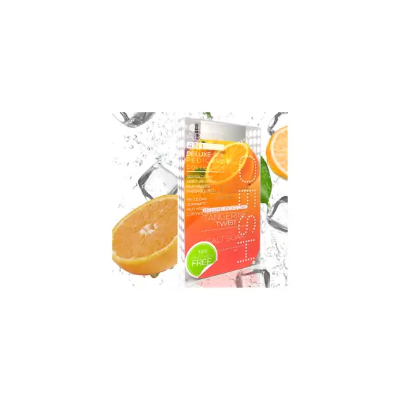 VOESH DELUXE PEDICURE IN A BOX 4 IN 1 - SOAK, SCRUB, MASQUE, MASSAGE - TANGERINE TWIST