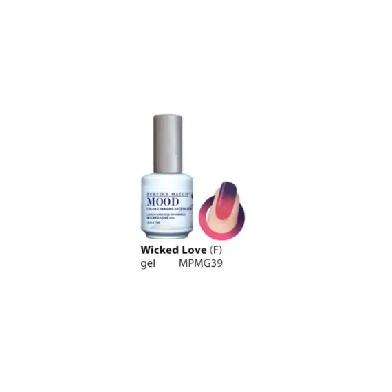 LECHAT PERFECT MATCH MOOD COLOR CHANGING GEL POLISH - WICKED LOVE MPMG39