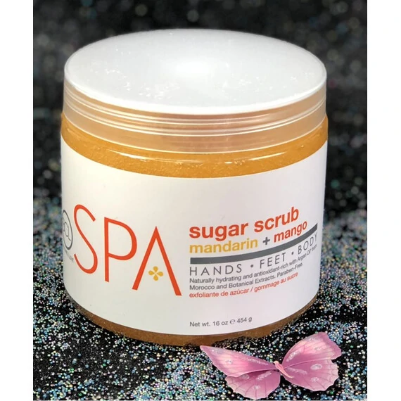 BCL SPA ORGANIC SUGAR SCRUB MANDARIN + MANGO 16 FL.OZ 454 G