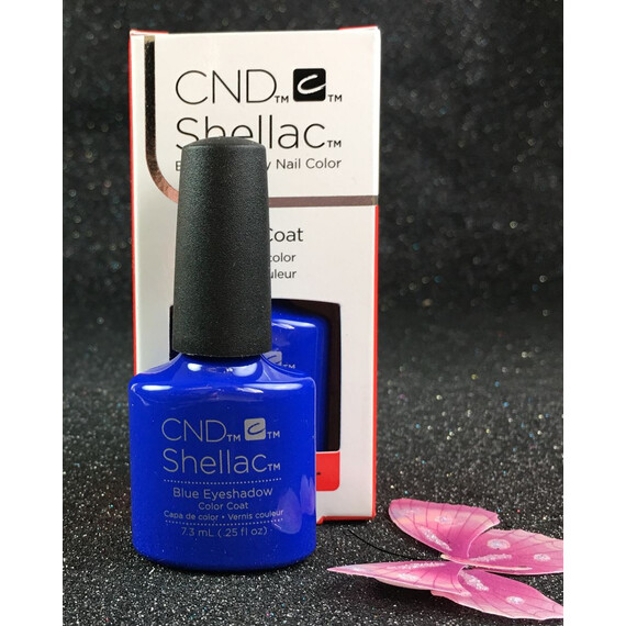 CND SHELLAC BLUE EYESHADOW 91406 GEL COLOR COAT NEW WAVE COLLECTION