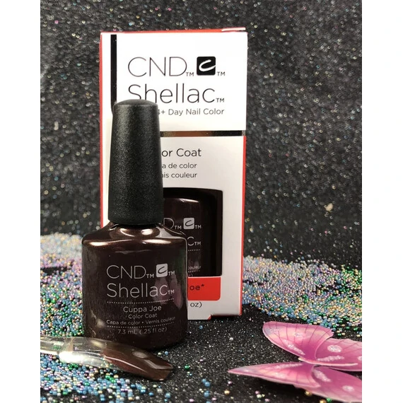 CND SHELLAC CUPPA JOE 92330 COLOR COAT GEL NAIL POLISH