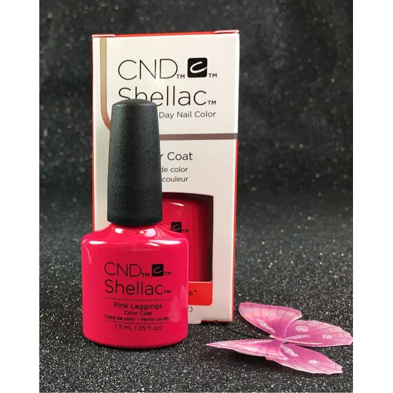 CND SHELLAC PINK LEGGINGS 91404 GEL COLOR COAT NEW WAVE COLLECTION