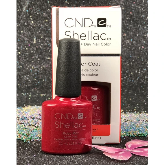 CND SHELLAC RUBY RITZ COLOR COAT GEL NAIL POLISH