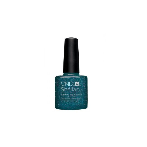CND SHELLAC SHIMMERING SHORES UV COLOR COAT - GEL NAIL POLISH - RHYTHM & HEAT SUMMER COLLECTION