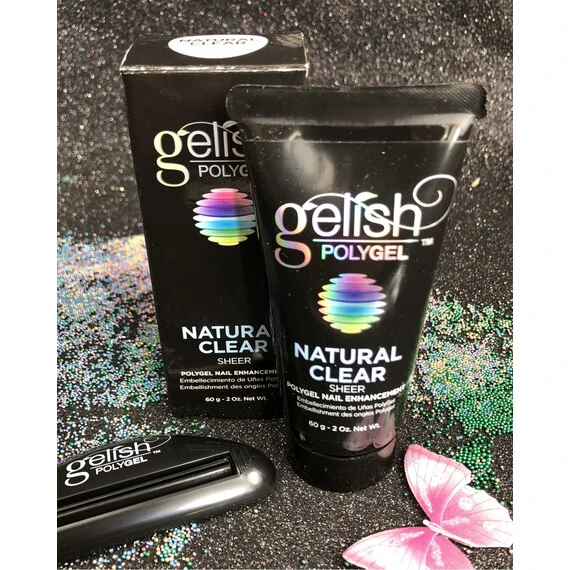 GELISH POLYGEL NATURAL CLEAR SHEER #1712001 60G 2 OZ