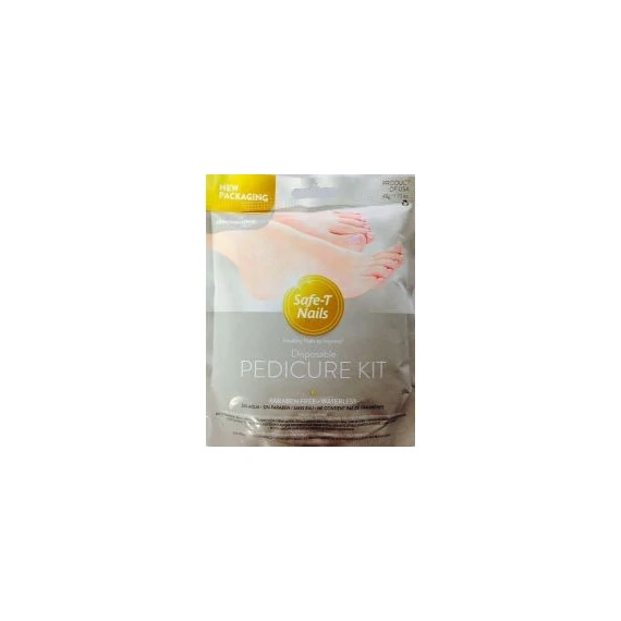 SAFE-T NAILS DISPOSABLE PEDICURE KIT PARABEN FREE- WATERLESS
