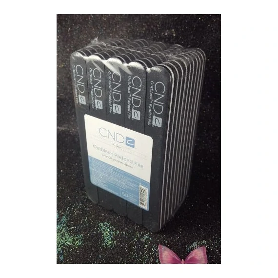 CND OUTBLACK PADDED FILE 120/240 GRIT BOX 50 PCS