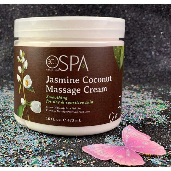 BCL SPA ORGANIC SKIN MASSAGE CREAM JASMINE COCONUT 16 FL.OZ 454 G