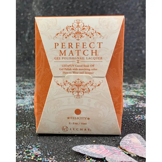 LECHAT FELICITY PERFECT MATCH GEL POLISH & NAIL LACQUER PMS205 -.5OZ/15ML