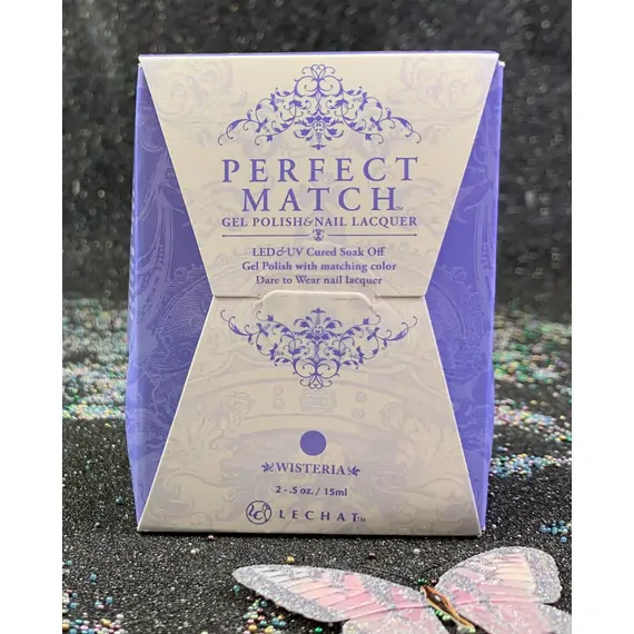 LECHAT WISTERIA PERFECT MATCH GEL POLISH & NAIL LACQUER PMS250 -.5OZ/15ML