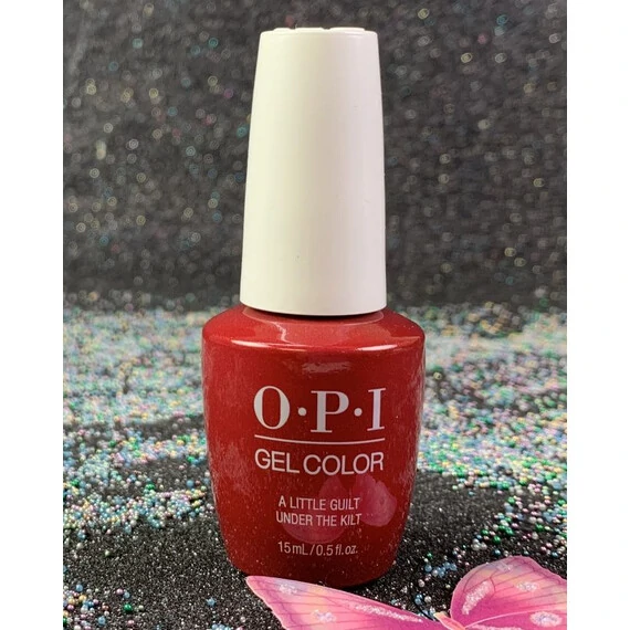 OPI GELCOLOR A LITTLE GUILT UNDER THE KILT GCU12 SCOTLAND COLLECTION FALL 2019