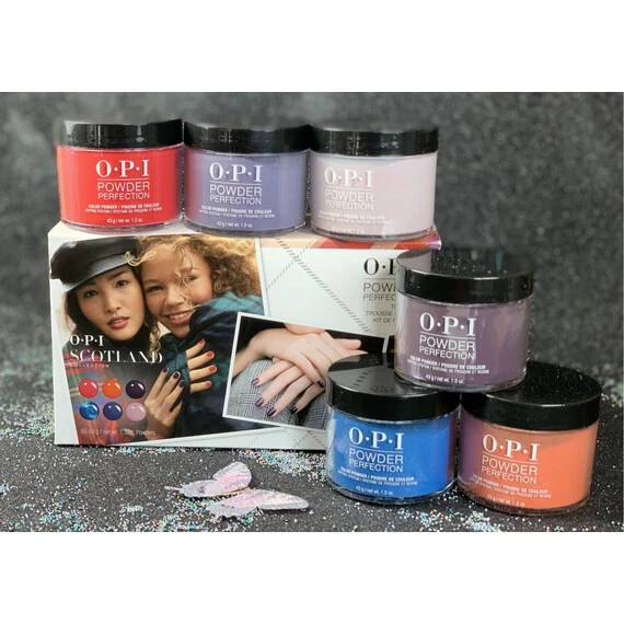 OPI DIPPING COLOR POWDERS DP517 SCOTLAND COLLECTION - 6 PIECES