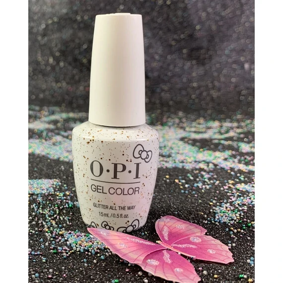 OPI GLITTER ALL THE WAY GELCOLOR HPL12 HELLO KITTY 2019 HOLIDAY COLLECTION