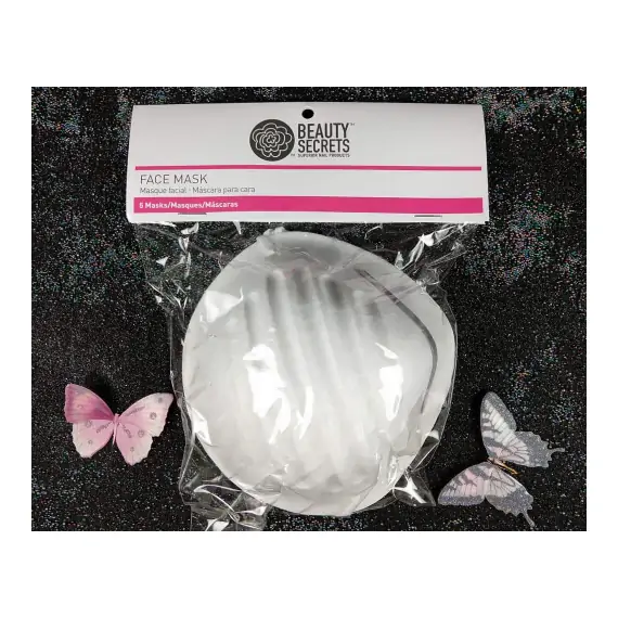 FACE MASK WITH EAR LOOP 5 PCS