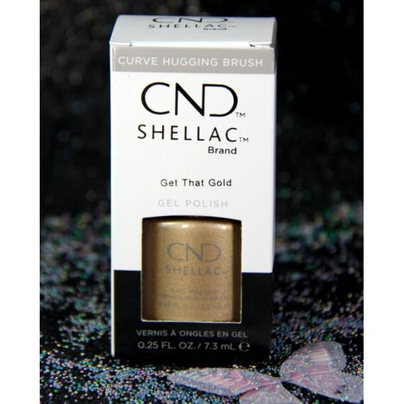 CND SHELLAC - GET THAT GOLD UV GEL NAIL POLISH