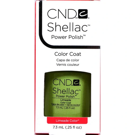 CND SHELLAC LIMEADE UV COLOR COAT - GEL NAIL POLISH